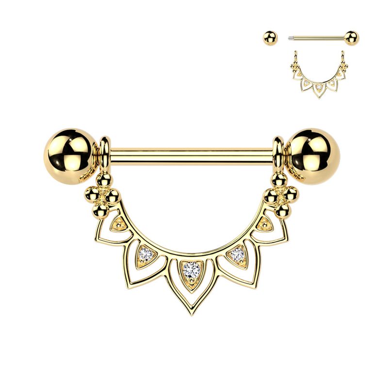 Lana Mandala Nipple Bar Gold