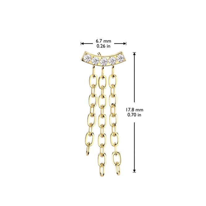 Hovedbilde Embla Chain Gold Clear