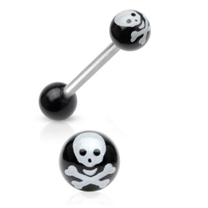 Huvudbild Acrylic Barbell Skull