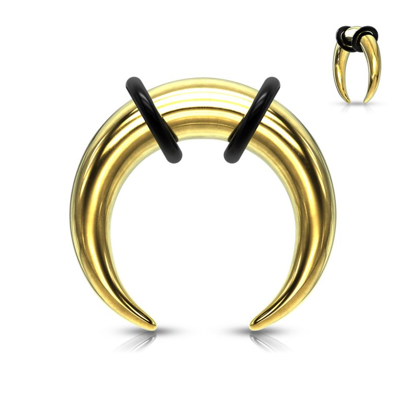 Silas Steel Crescent Taper Gold