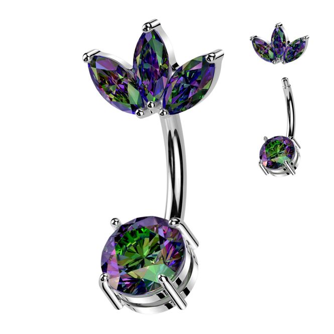 Hovedbilde Siv Belly Ring Vitrail Medium