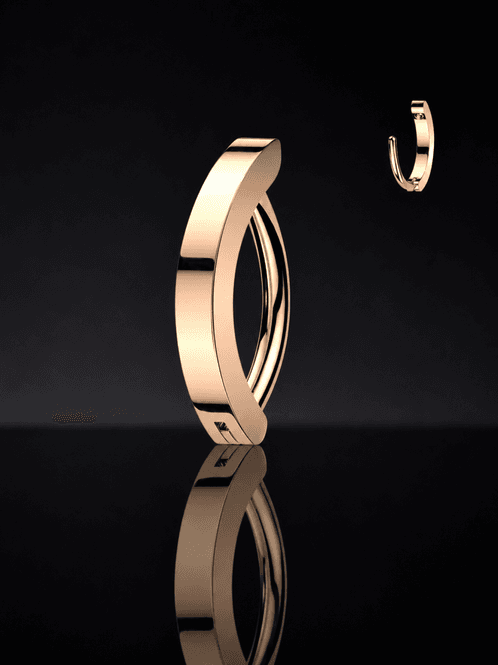 Hovedbilde Sylvia Lynx Cira Hinged Ring Rose Gold