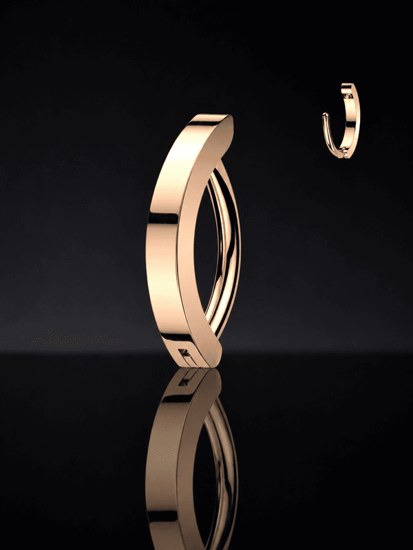Sylvia Lynx Cira Hinged Ring 