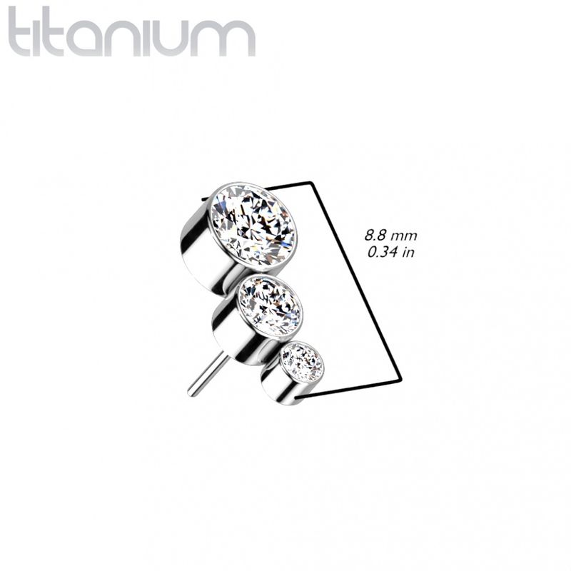 Trinity Push-fit Rose Gold Clear
