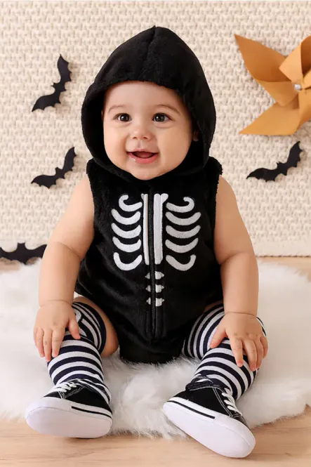 Huvudbild Skeleton Baby Hooded 3-PIece  ...