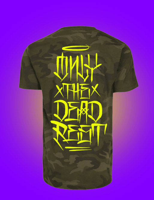 Hoofdbeeld Only The Dead Rest Camo Tee