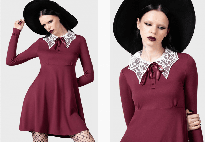 Charmed School Dress [Crimson]