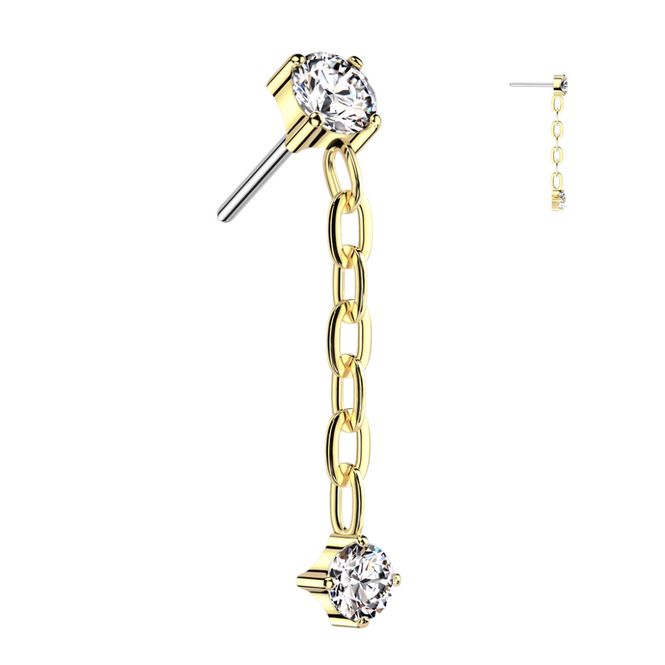 Huvudbild Lynx Cleo Push-fit Clear gold