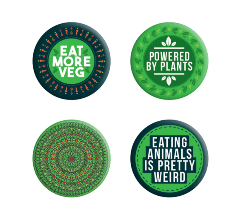Powered By Plants Badge Pack