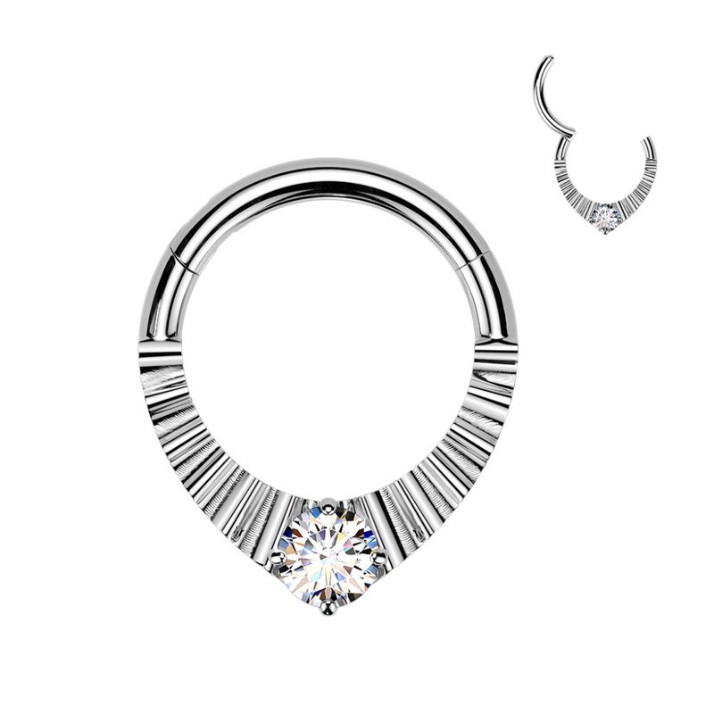 Zalira Zelda Hinged Ring Clear