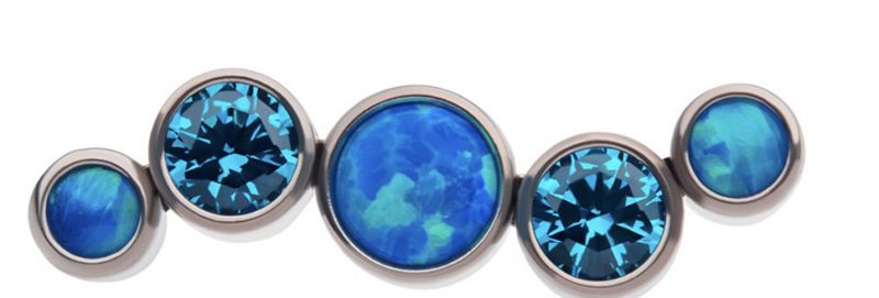 Skylar Push-fit Blue Topaz