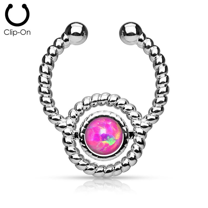 Fake Septum Opal Pink