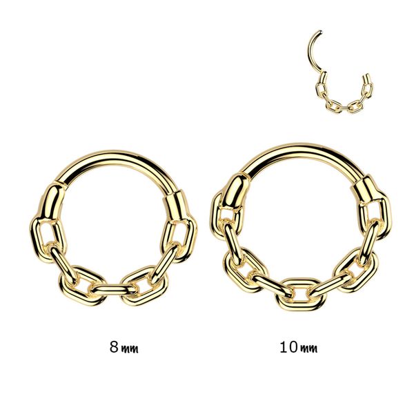 Hovedbilde Chunky Chain Hinged Ring Gold