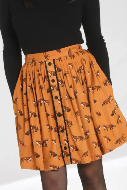 Main Image Vixey Fox Skirt Orange