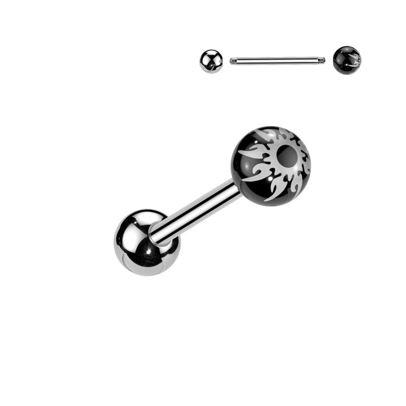 Zinas Eye Barbell Black