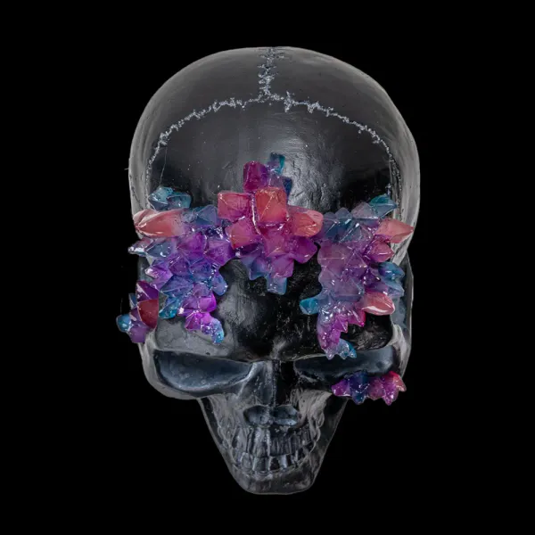 Hovedbilde Black Skull With Crystals Big