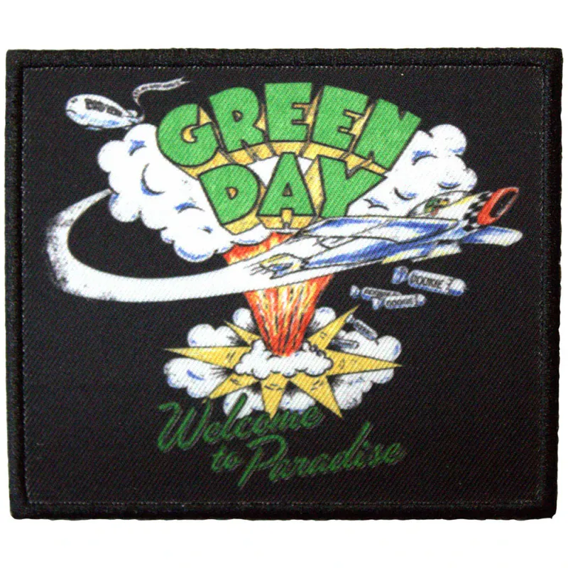 Green Day Standard Patch  Welcome To Paradise