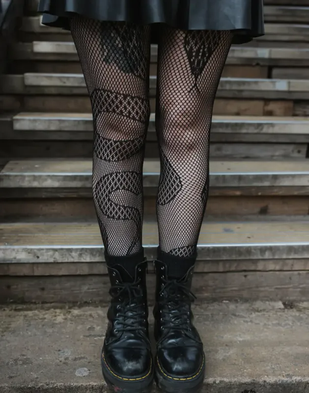 Snake Net Tights