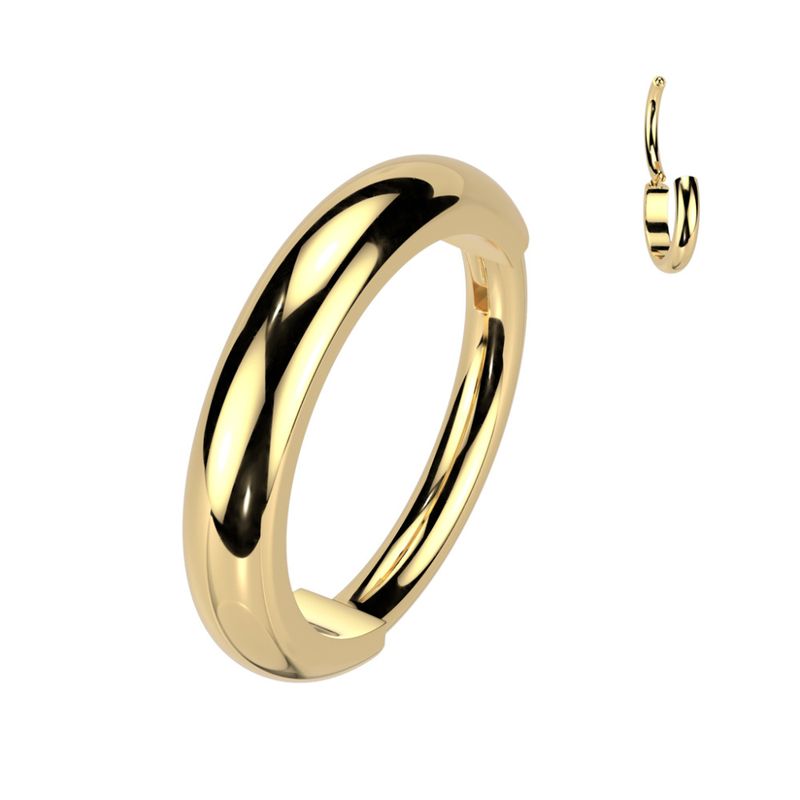Thin Max Hinged Ring Gold
