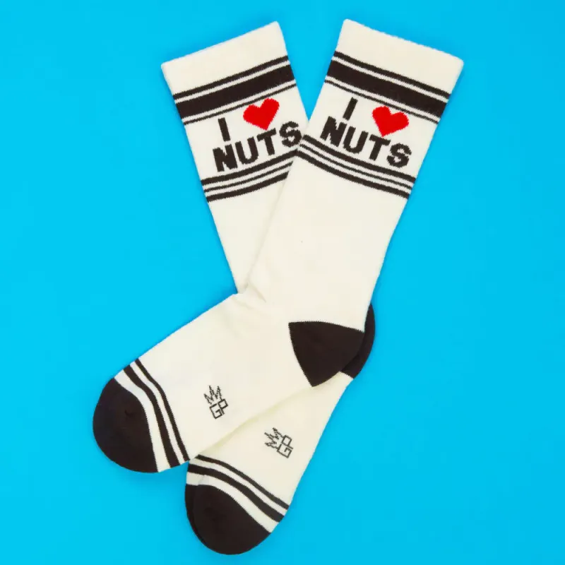 I ❤️ Nuts Gym Crew Socks
