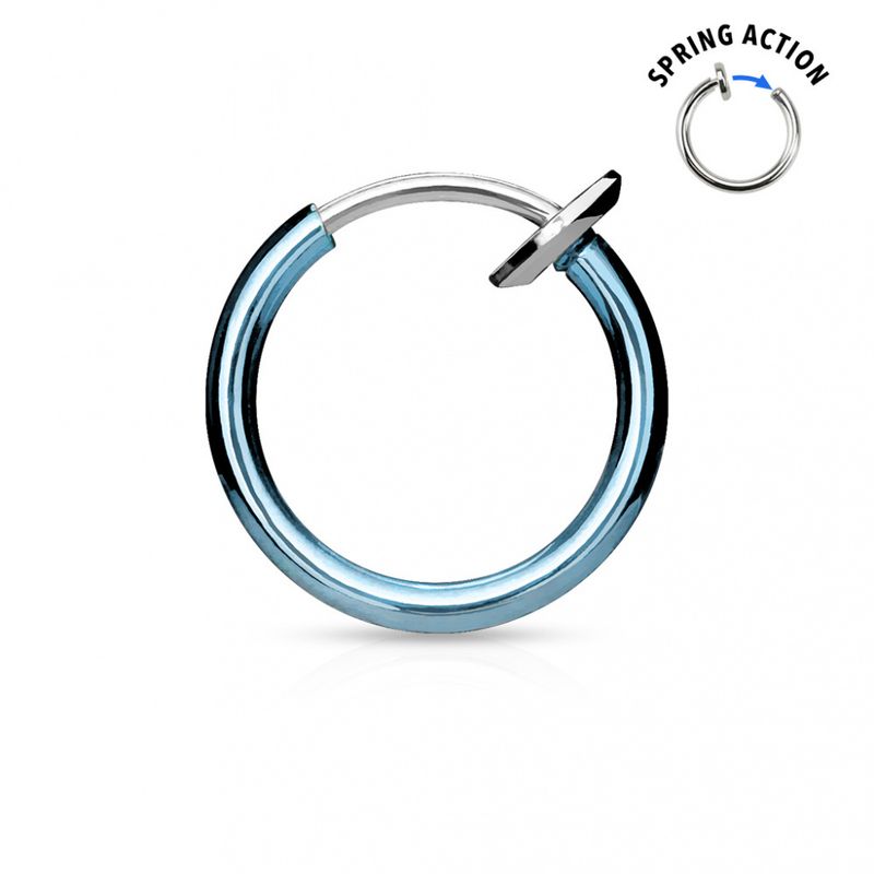 Fake Ring Spring Action Blue