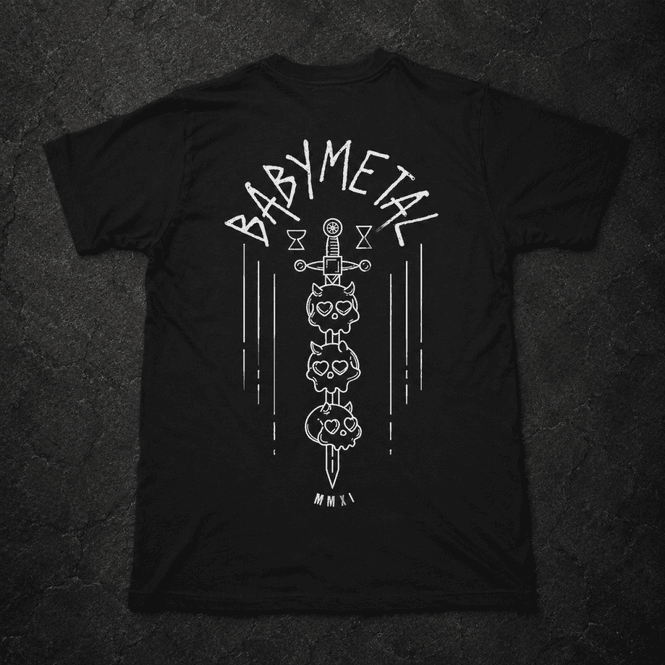 Hoofdbeeld Babymetal T-Shirt Skull Sword ...