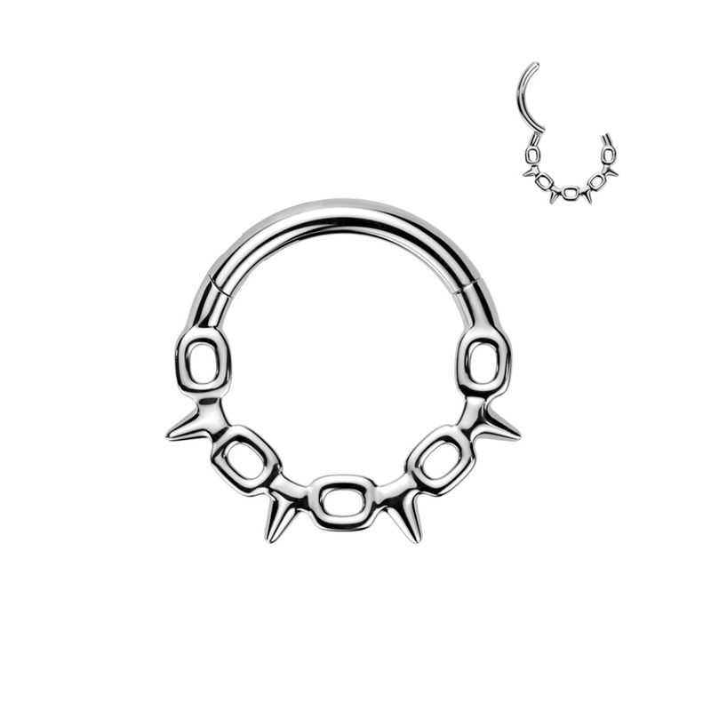 Barbed Wire Hinged Ring