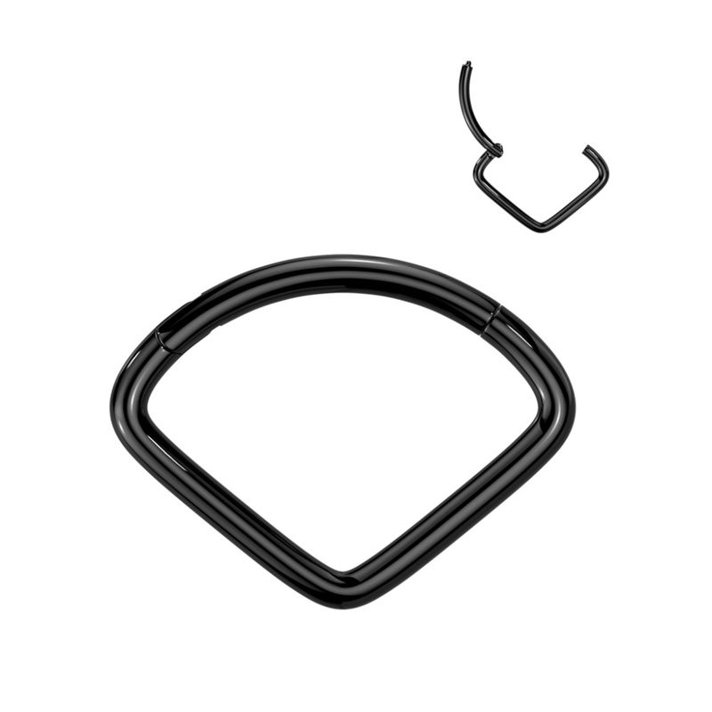 Jill Hinged Ring Black