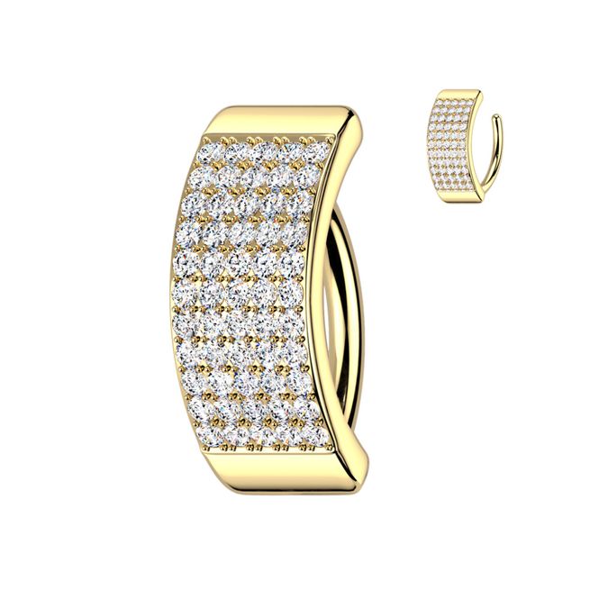 Hovedbilde Sylvia Chunky Belly Ring Gold ...