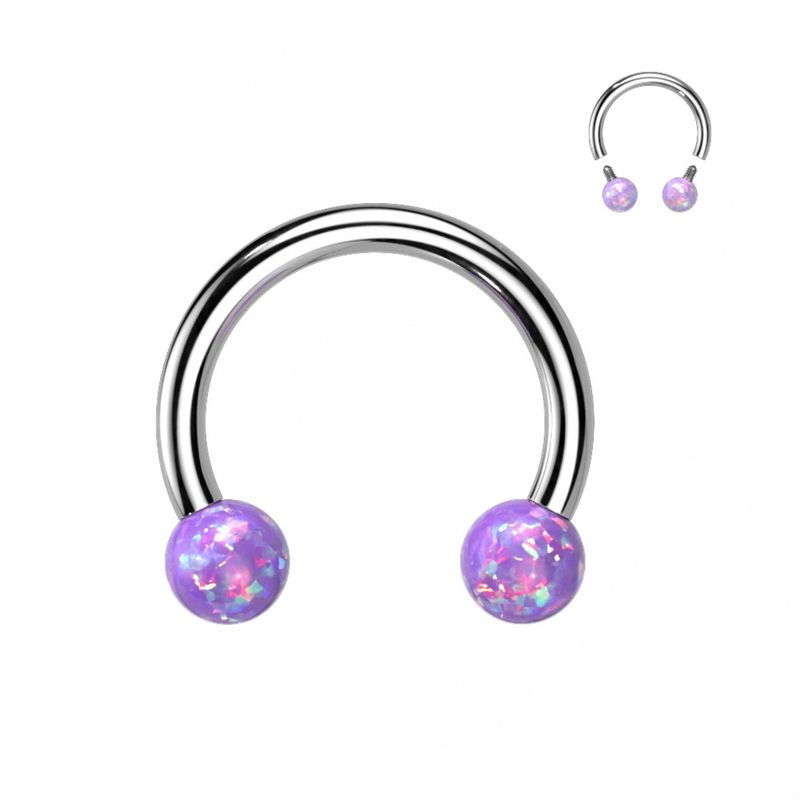 Circular Barbell Opal Purple