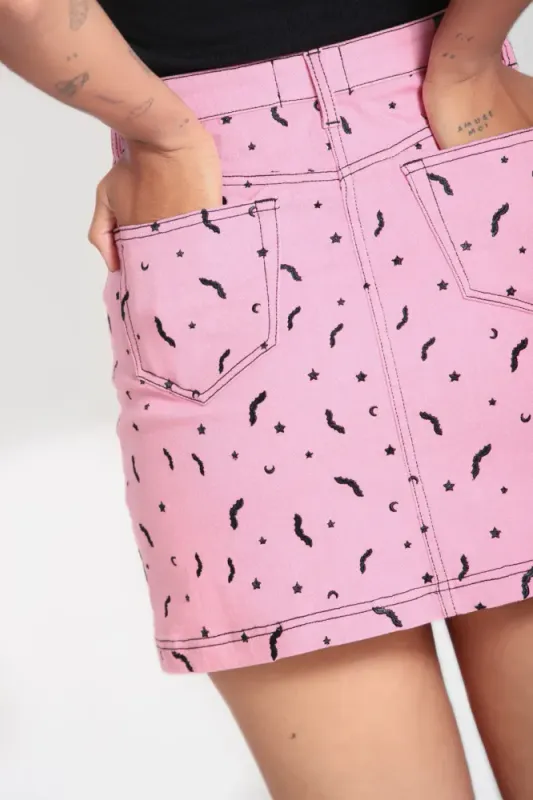 Bat Skirt Pink