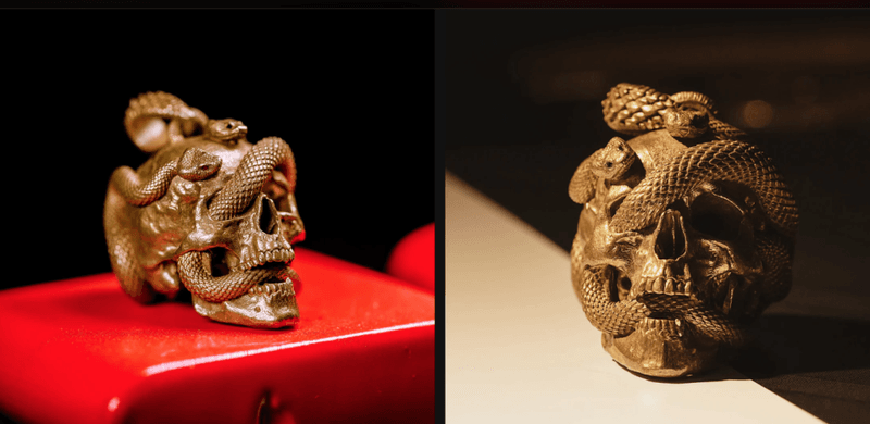 Skull & Snake Pendant