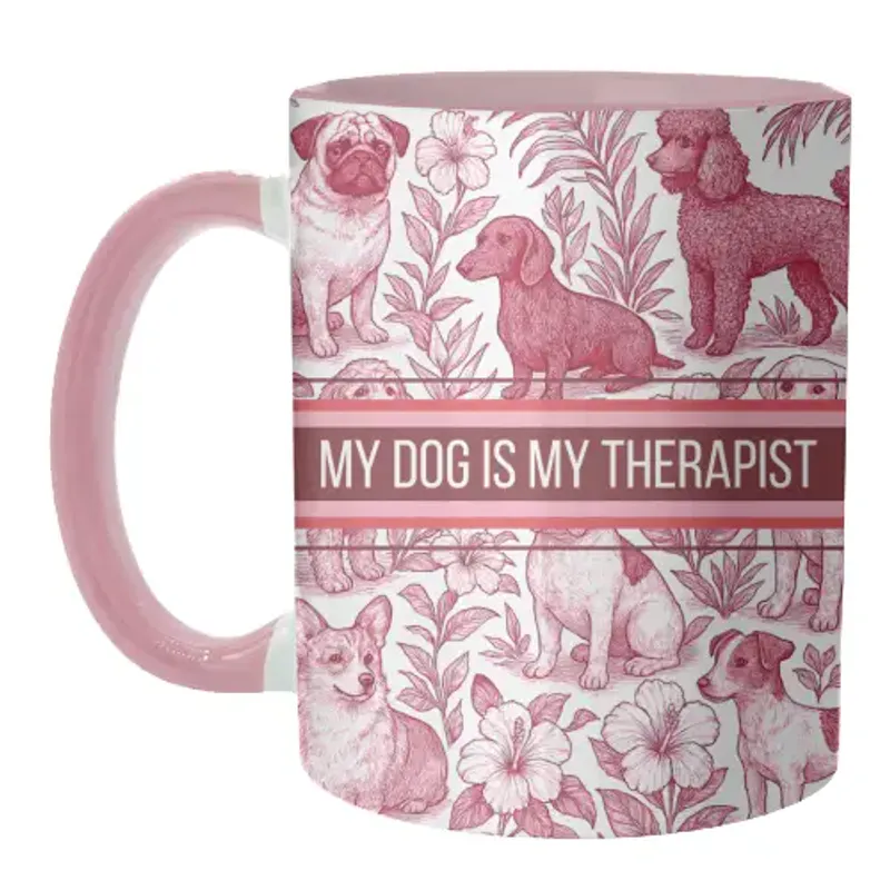 My Dog Is My Therapist Mug