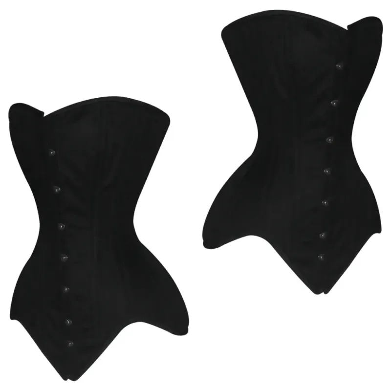 Lillith Black Cotton Overbust Corset