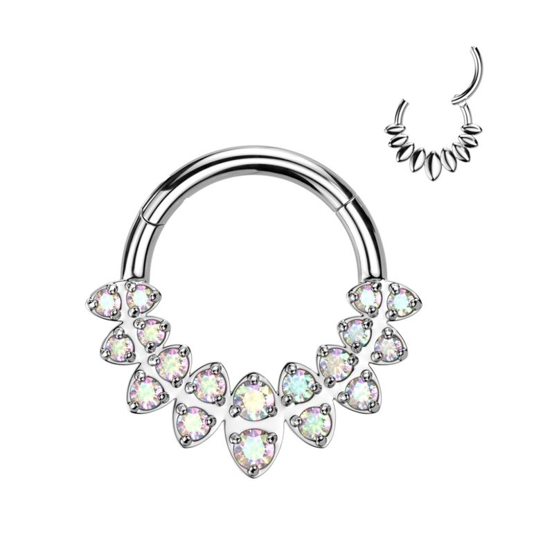 Eve Hinged Ring Aurora Borealis